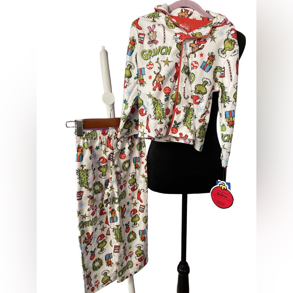 Dr. Seuss Grinch Kids Pajama Set – Size 4 | Holiday Christmas PJs | NWT